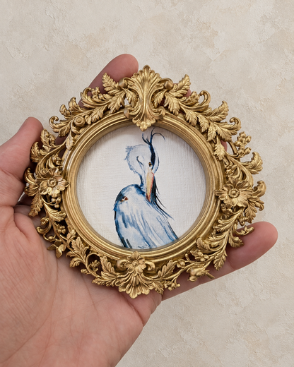Blue Heron Trio — Set of 3 Framed Art Prints