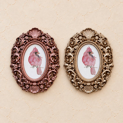 Loose Cardinal, gold and rose gold side by side