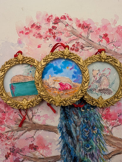 Christmas Friends Art Prints – 2026 Limited Edition Watercolor Ornaments