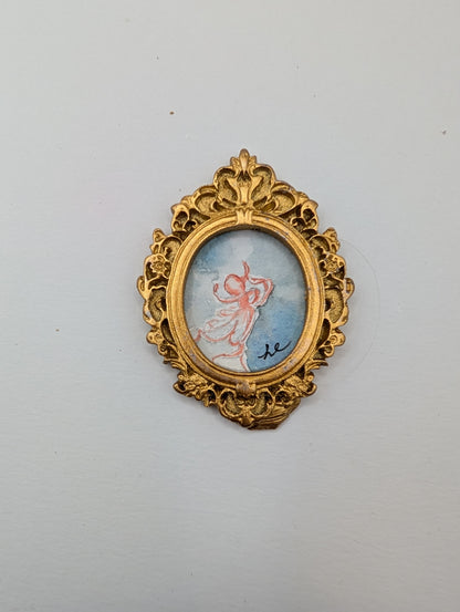 Mini Octopus Painting - Original Watercolor Art by Lora Cavallin