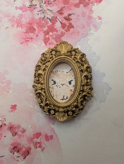 Mini Ostrich Painting - Original Watercolor Art by Lora Cavallin