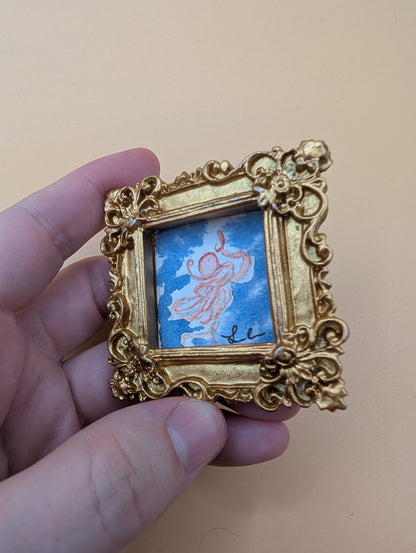 Mini Octopus Painting - Original Watercolor Art by Lora Cavallin